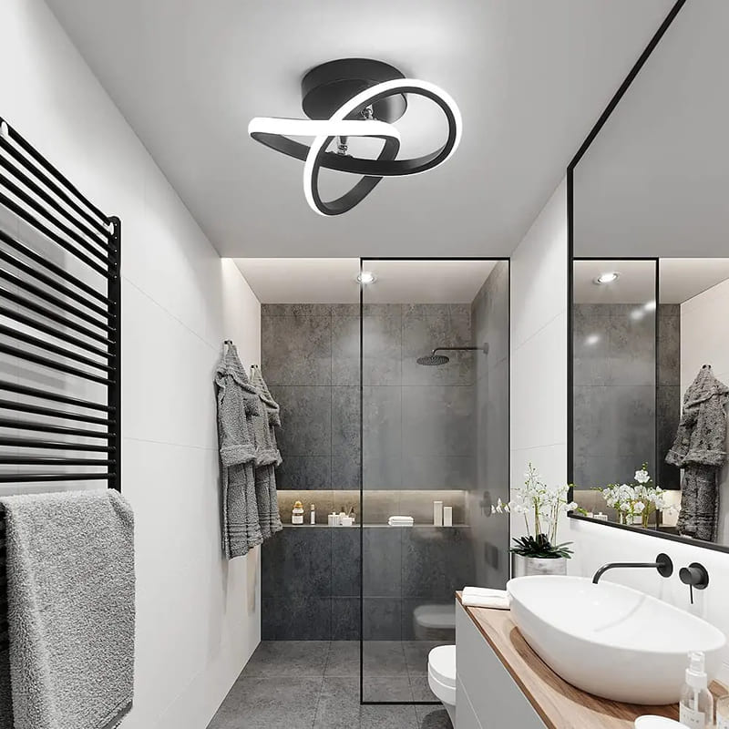 Luminária de Teto LED em Alumínio Plafon Minimalista - Casa Elège