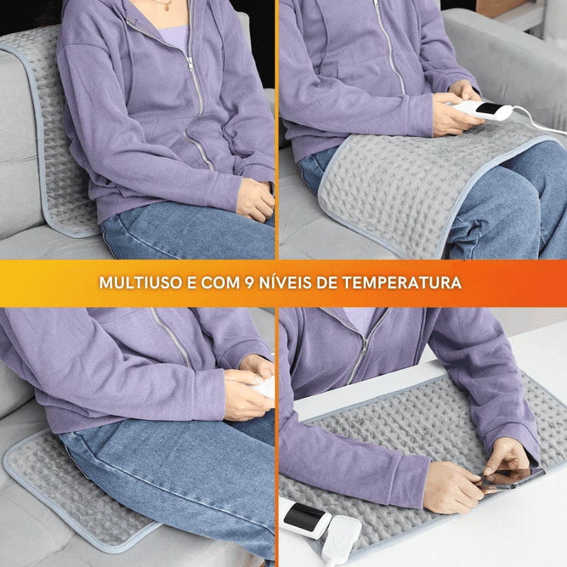 Manta Térmica Elétrica Corporal Lavável 9 Temperaturas - Casa Elège