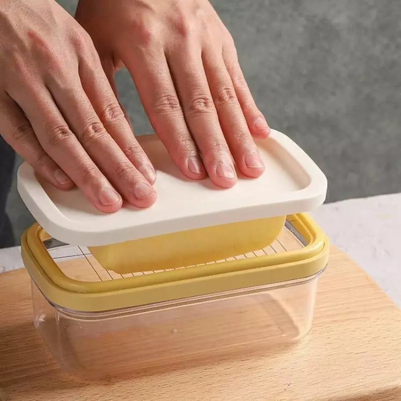 Manteigueira Prática com Fatiador e Duas Lâminas 450g - Simples 200g Casa Elège