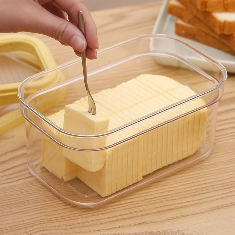 Manteigueira Prática com Fatiador e Duas Lâminas 450g - Casa Elège