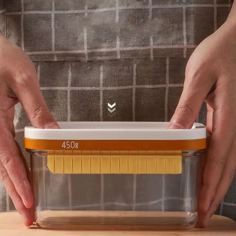 Manteigueira Prática com Fatiador e Duas Lâminas 450g - Simples 450g Casa Elège