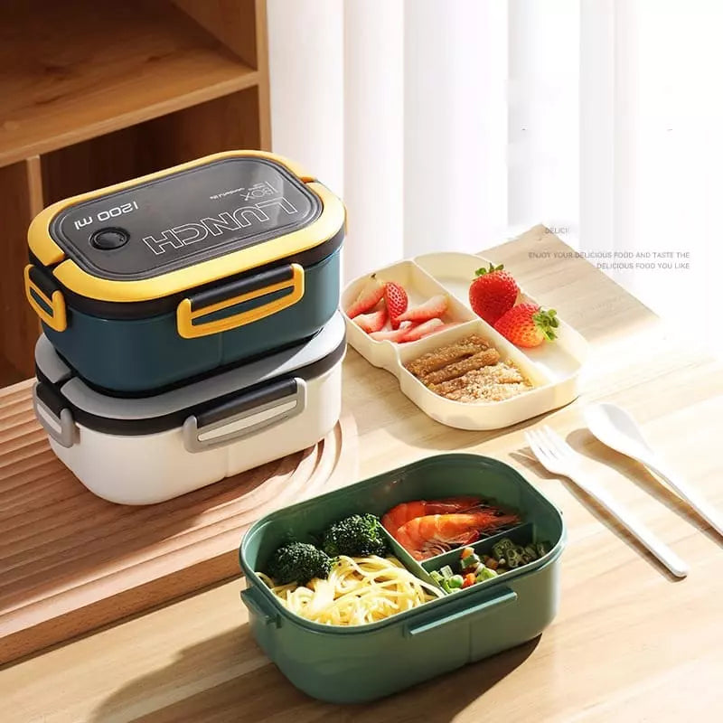 Marmita Térmica Hermética 1200ml 6 Compartimentos 2 Camadas - Casa Elège