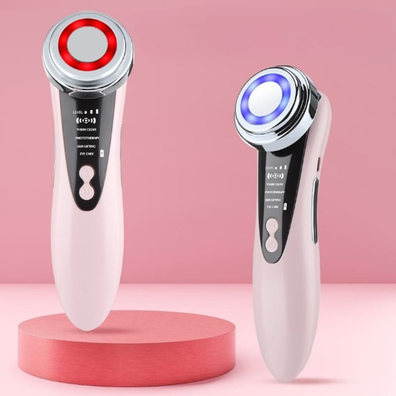 Massageador Facial Elétrico Ergonômico E Multifuncional - Rosa Casa Elège