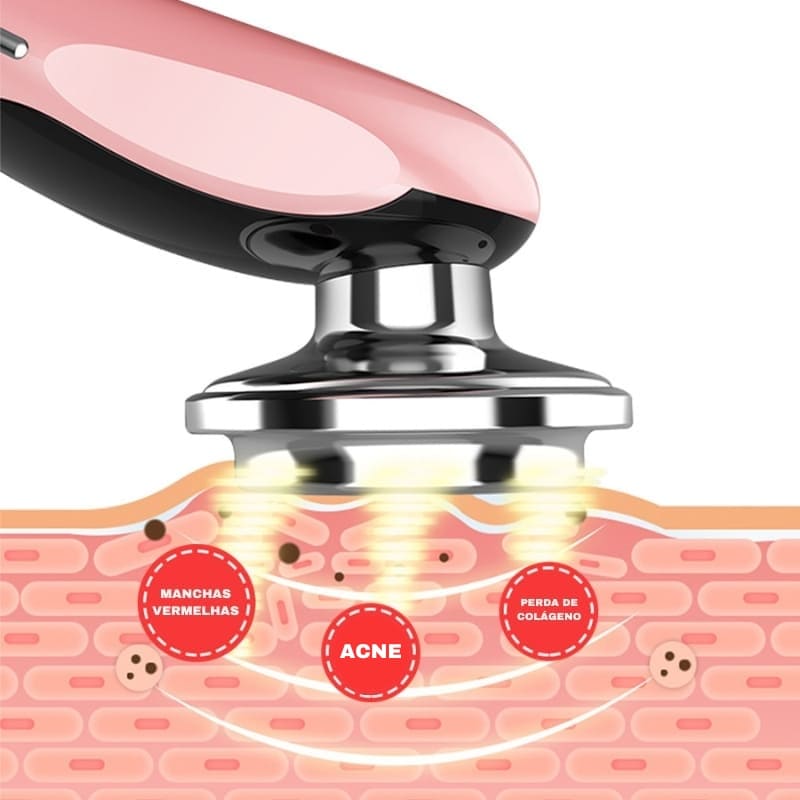 Massageador Facial Elétrico Ergonômico E Multifuncional - Casa Elège