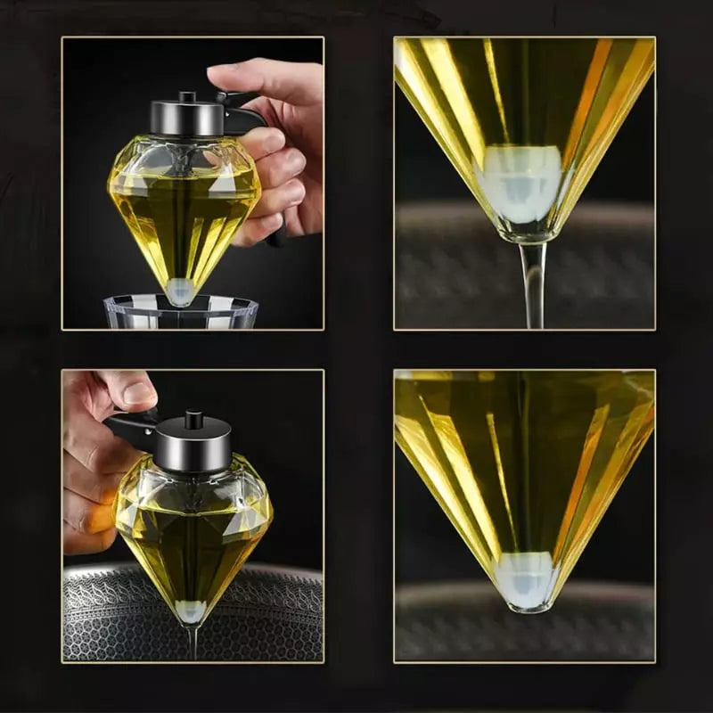 Meleira de Vidro Diamante com Base Antiderrapante Compacta - Casa Elège