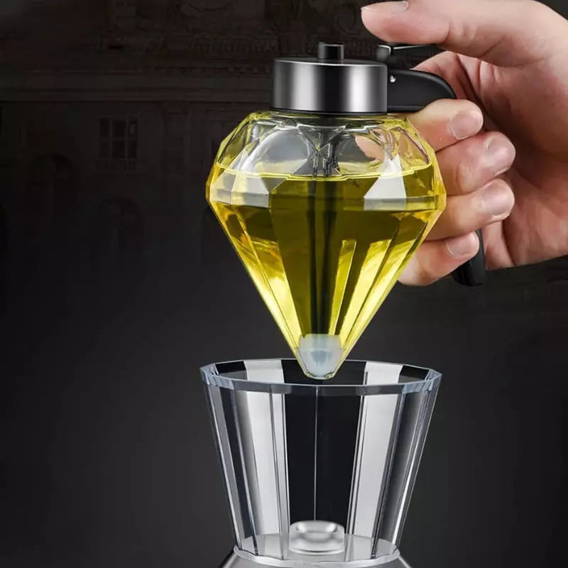 Meleira de Vidro Diamante com Base Antiderrapante Compacta - Casa Elège
