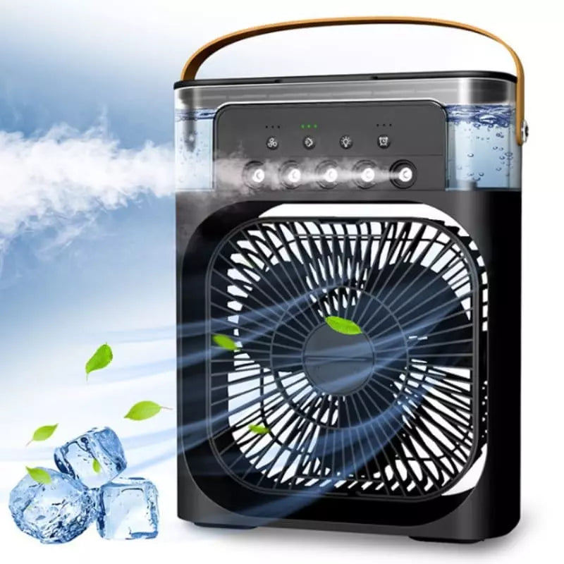 Mini Ar Condicionado Portátil com Ventilador e Umidificador - Preto Casa Elège