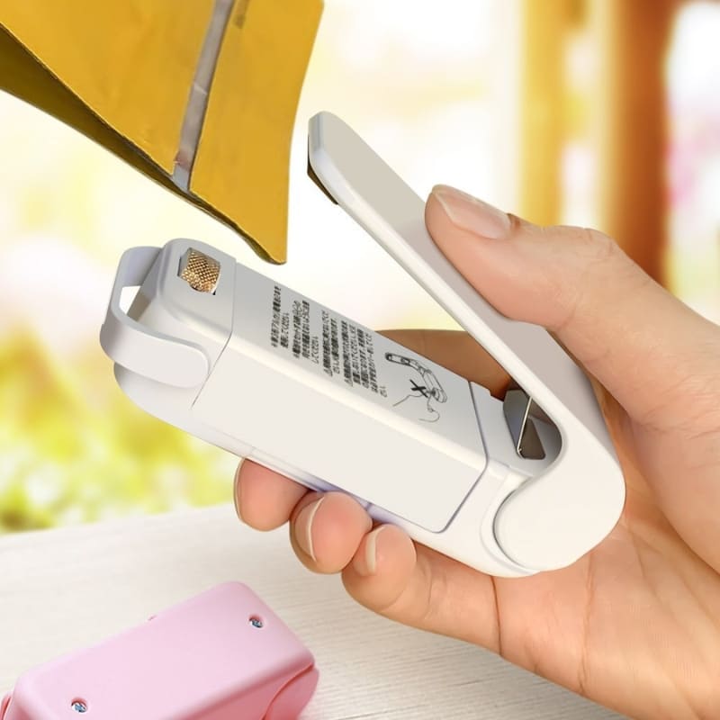 Seladora Portátil para Embalagens Compacta e Prática - Branco Casa Elège