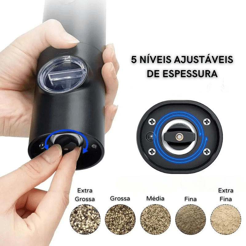 Moedor Elétrico de Pimenta com Cerâmica Interna - Casa Elège