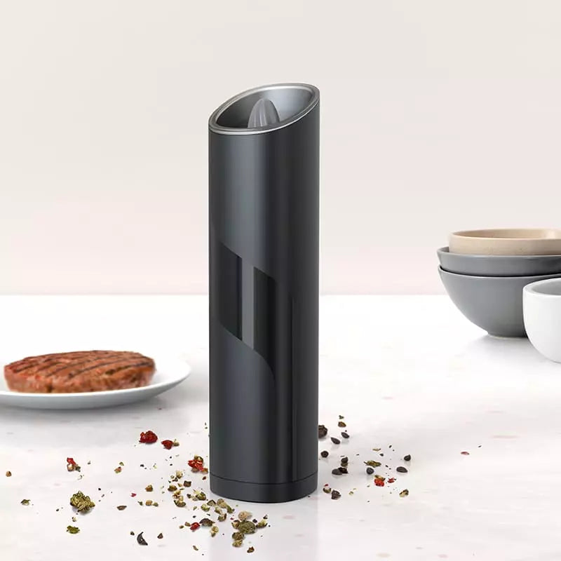 Moedor Elétrico de Pimenta em Aço Inox Ajuste Fino Durável - Preto 1 uni Casa Elège