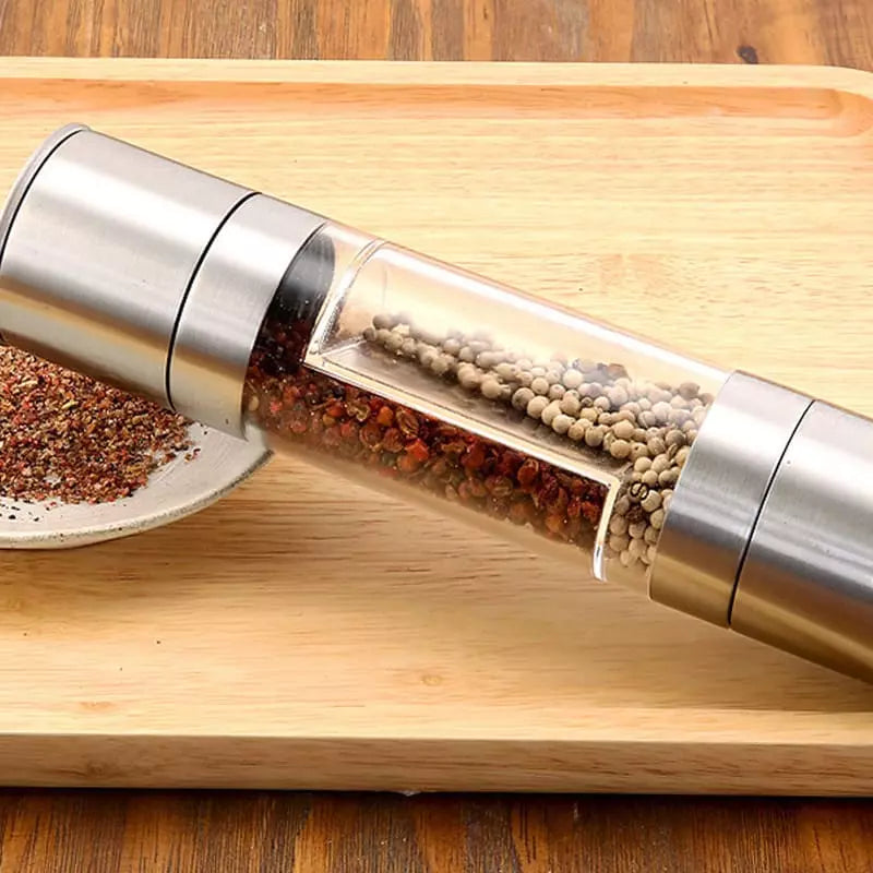 Moedor Manual de Inox 2 em 1 Para Pimenta e Temperos - Casa Elège