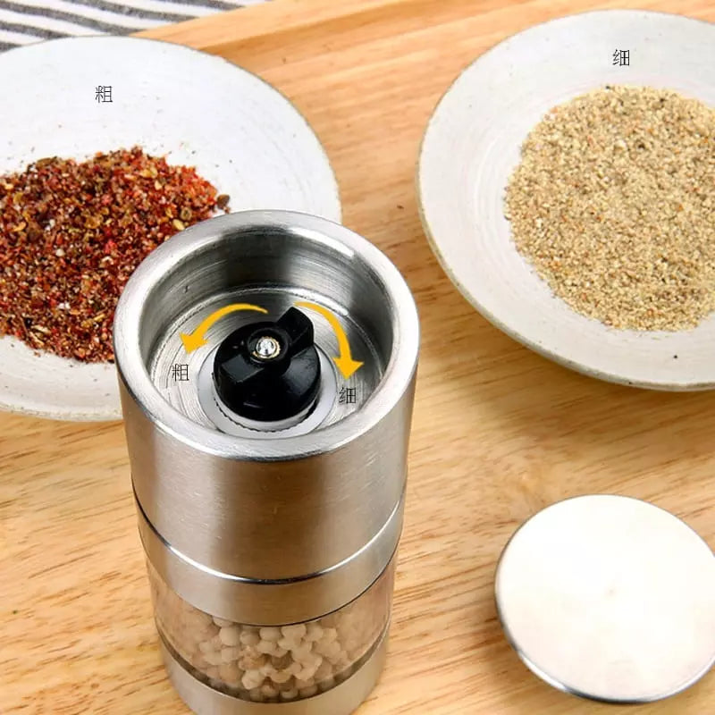 Moedor Manual de Inox 2 em 1 Para Pimenta e Temperos - Casa Elège