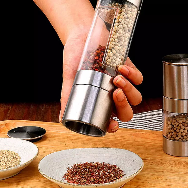 Moedor Manual de Inox 2 em 1 Para Pimenta e Temperos - Casa Elège
