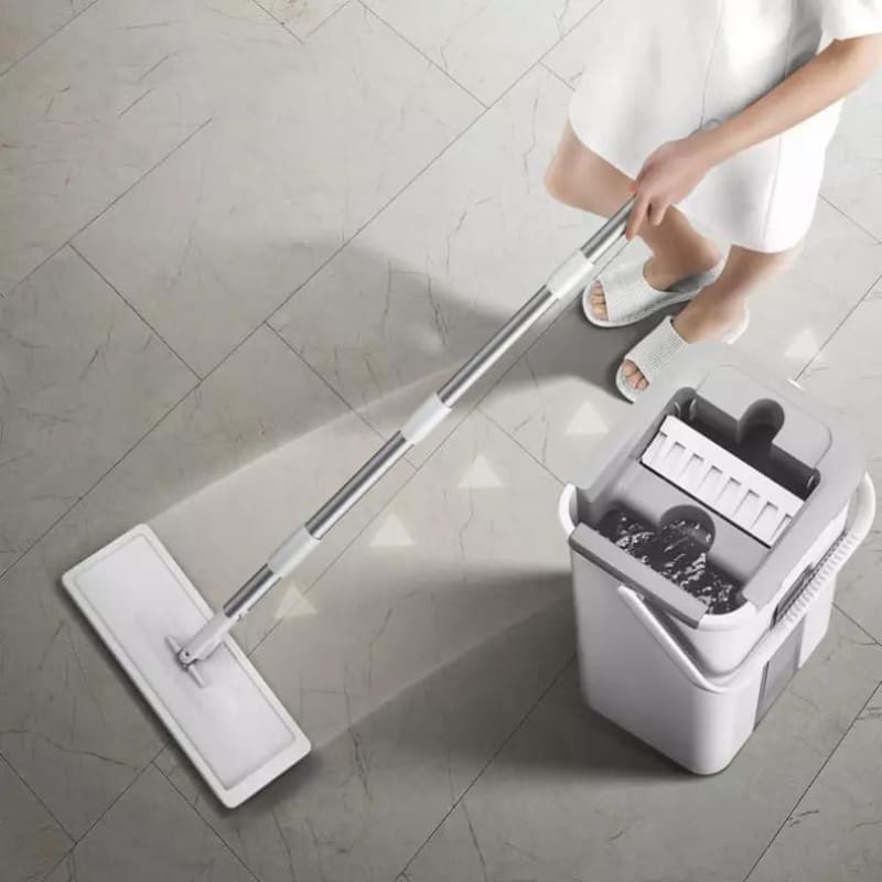 Esfregão Giratório 360 Com Balde E Microfibra - Casa Elège