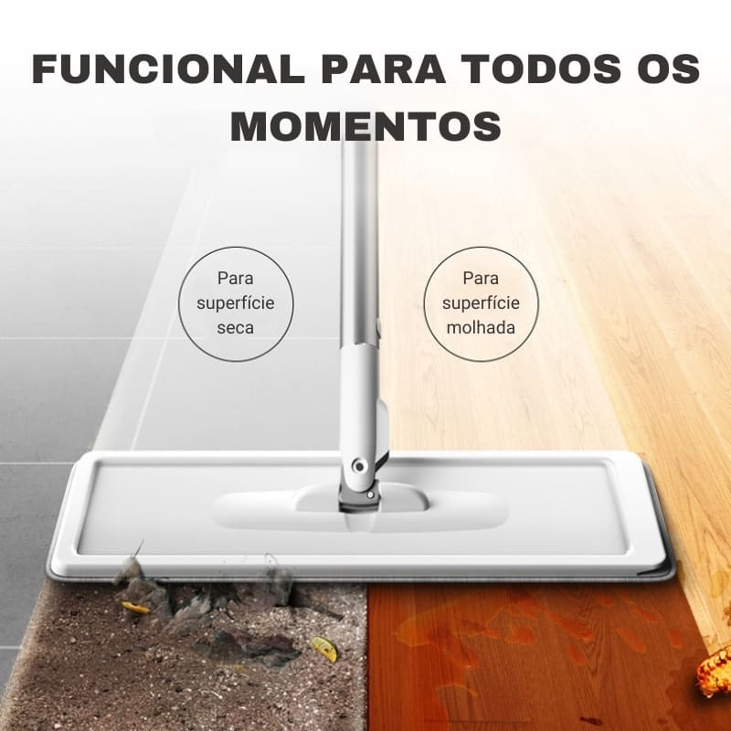 Esfregão Giratório 360 Com Balde E Microfibra - Casa Elège