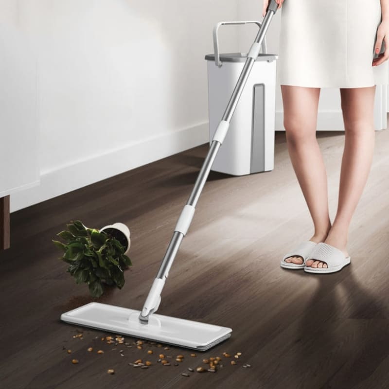 Esfregão Giratório 360 Com Balde E Microfibra - Casa Elège