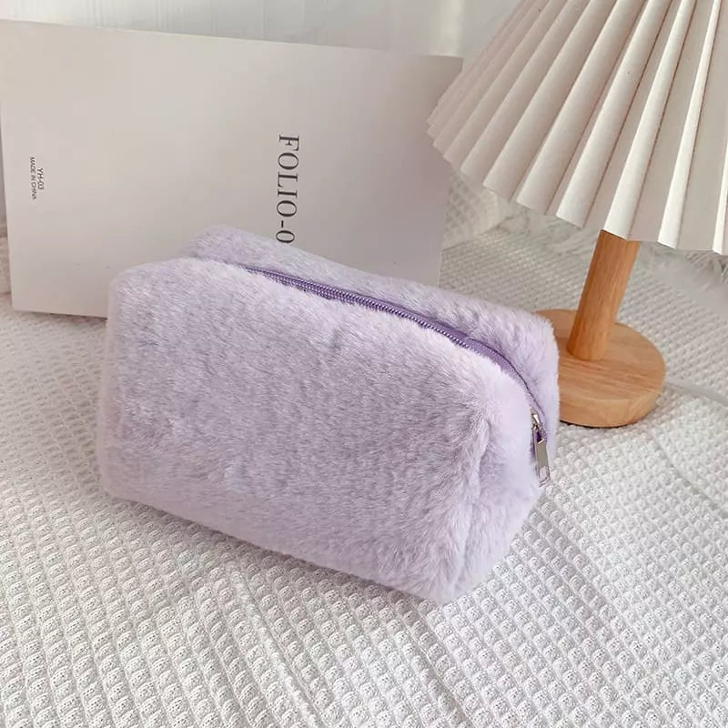 Necessaire Feminina De Algodão Pequena E Resistente - Lilás Casa Elège