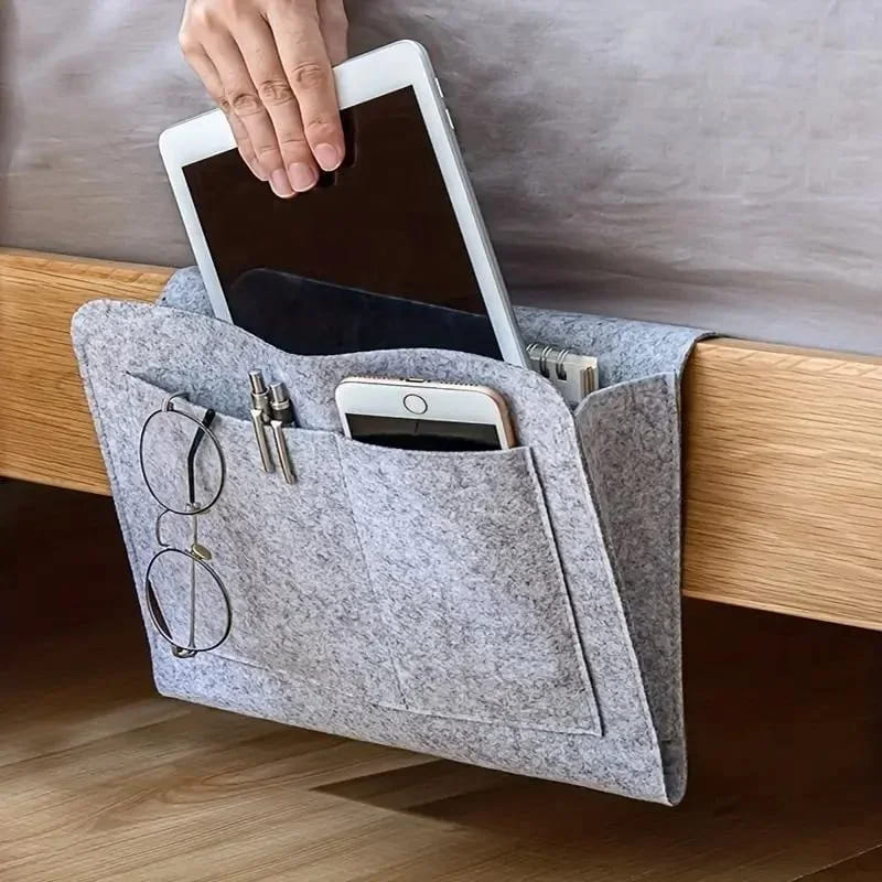 Organizador Lateral Para Sofá e Cama Resistente com Bolsos - Casa Elège