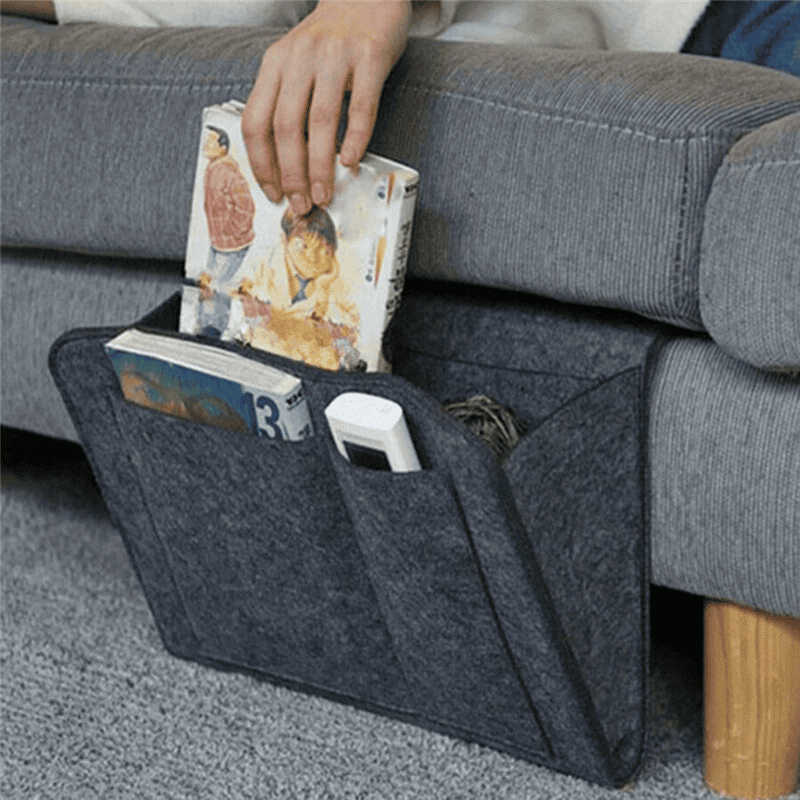 Organizador Lateral Para Sofá e Cama Resistente com Bolsos - Casa Elège