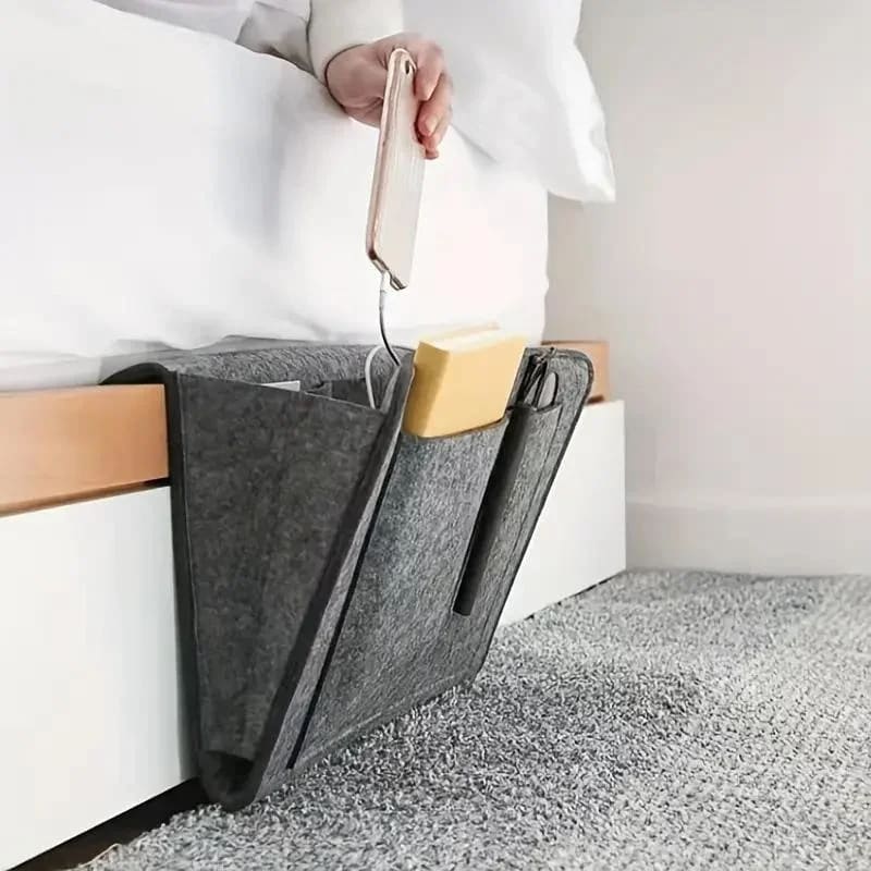 Organizador Lateral Para Sofá e Cama Resistente com Bolsos - Casa Elège