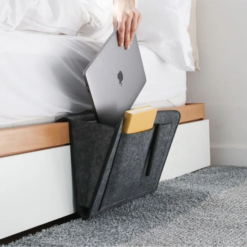 Organizador Lateral Para Sofá e Cama Resistente com Bolsos - Casa Elège