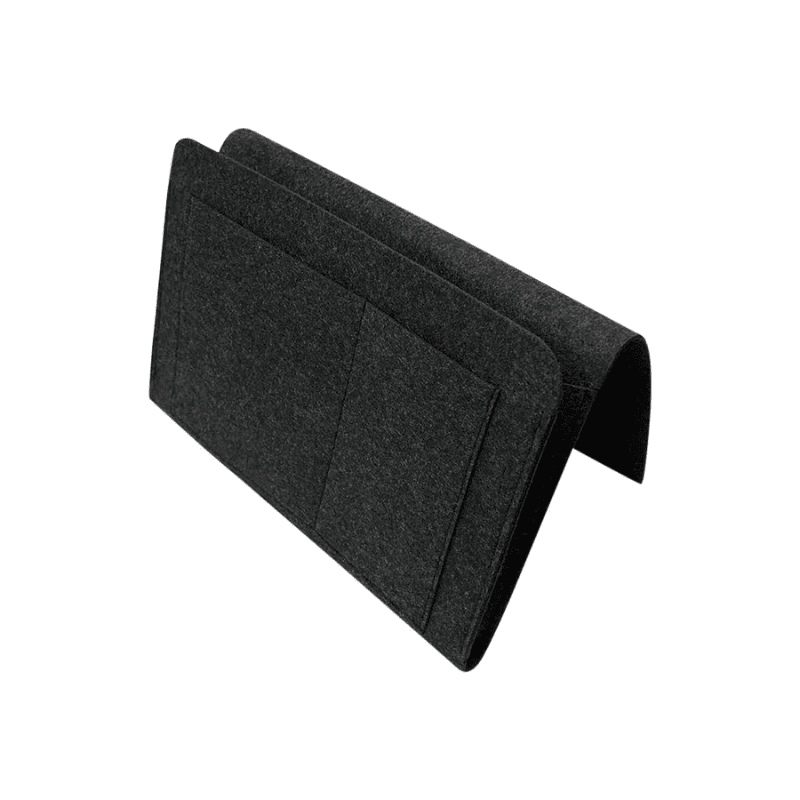 Organizador Lateral Para Sofá e Cama Resistente com Bolsos - Preto Casa Elège