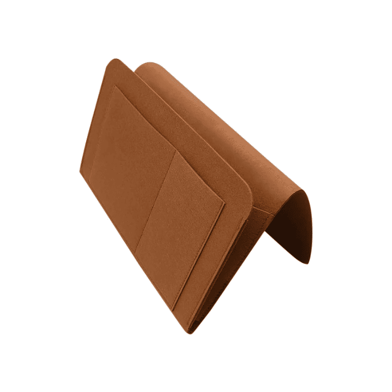 Organizador Lateral Para Sofá e Cama Resistente com Bolsos - Marrom Casa Elège