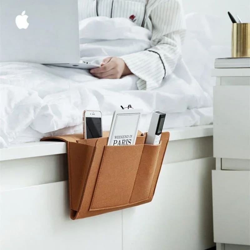 Organizador Lateral Para Sofá e Cama Resistente com Bolsos - Casa Elège