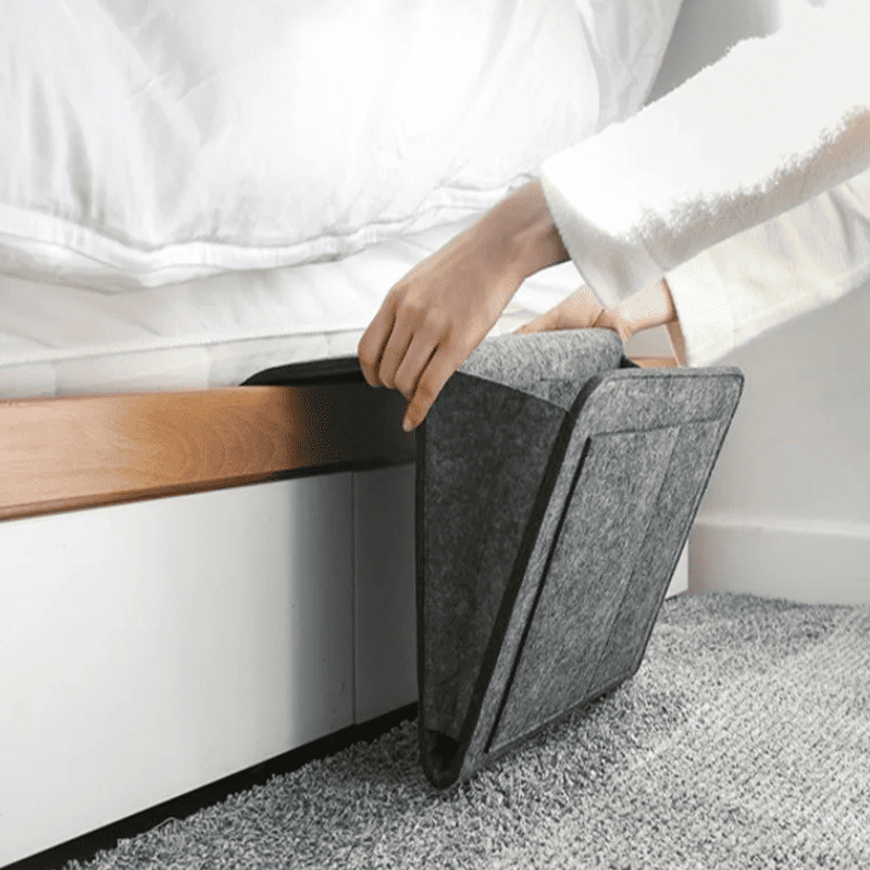 Organizador Lateral Para Sofá e Cama Resistente com Bolsos - Casa Elège