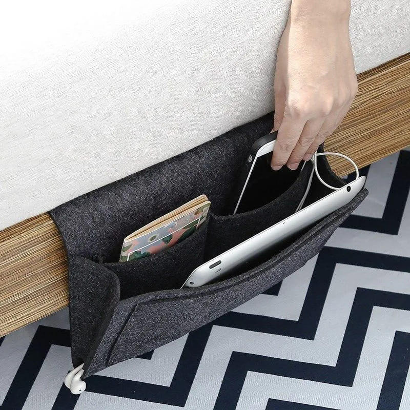 Organizador Lateral Para Sofá e Cama Resistente com Bolsos - Casa Elège