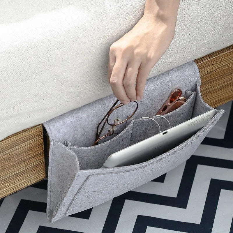 Organizador Lateral Para Sofá e Cama Resistente com Bolsos - Casa Elège