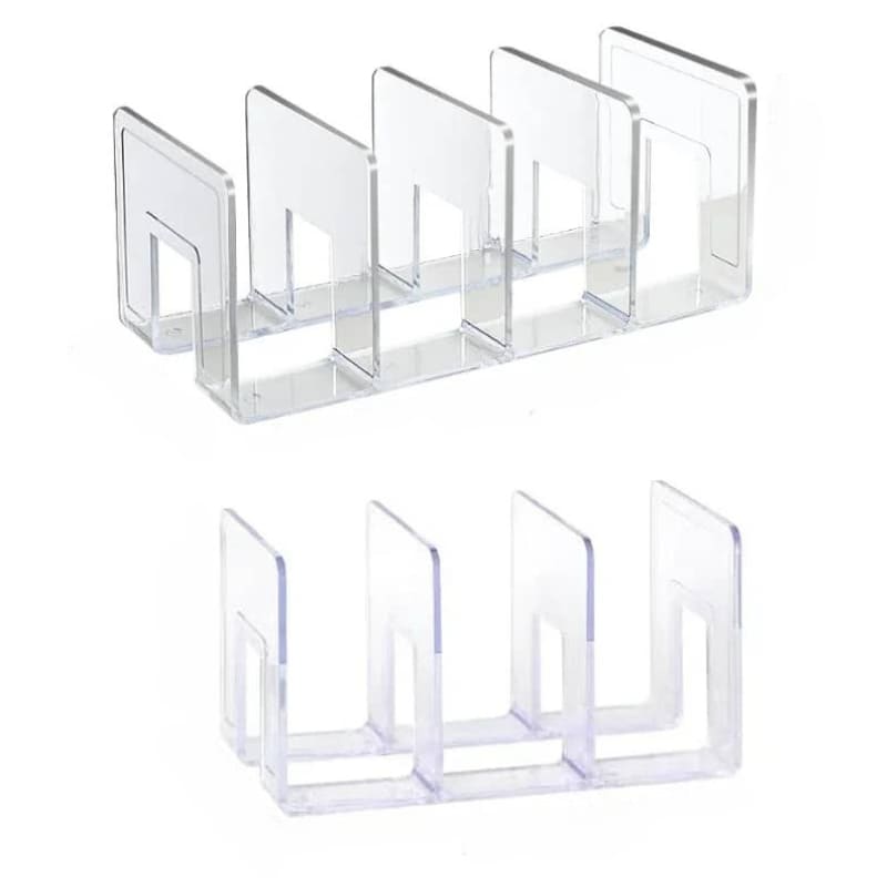 Organizador de Bolsa em Acrílico com Divisória Interna - Kit 2 peças (4 lugares + 3 lugares) Casa Elège