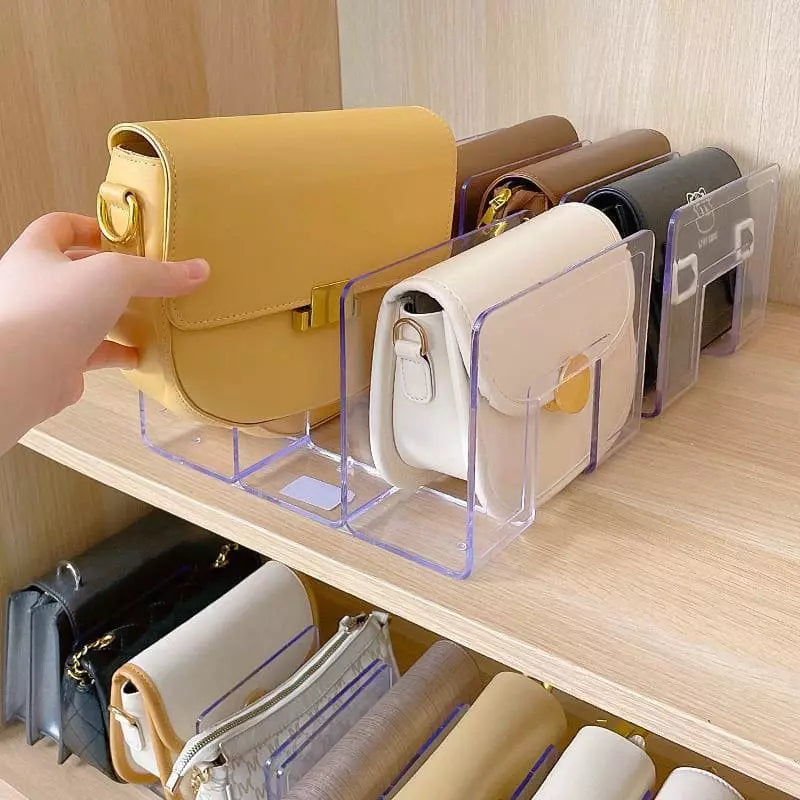 Organizador de Bolsa em Acrílico com Divisória Interna - Casa Elège