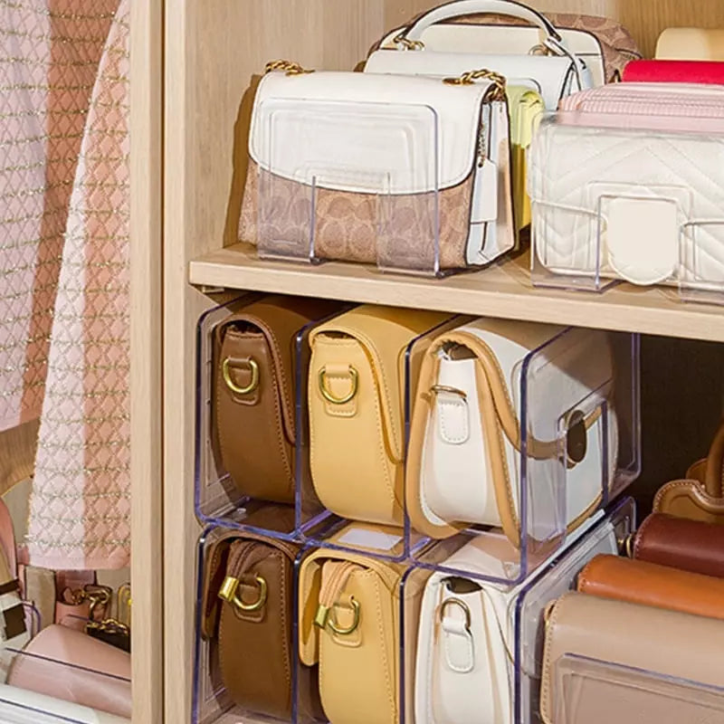Organizador de Bolsa em Acrílico com Divisória Interna - Casa Elège