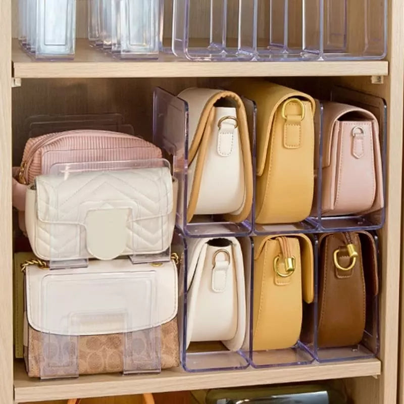 Organizador de Bolsa em Acrílico com Divisória Interna - Casa Elège