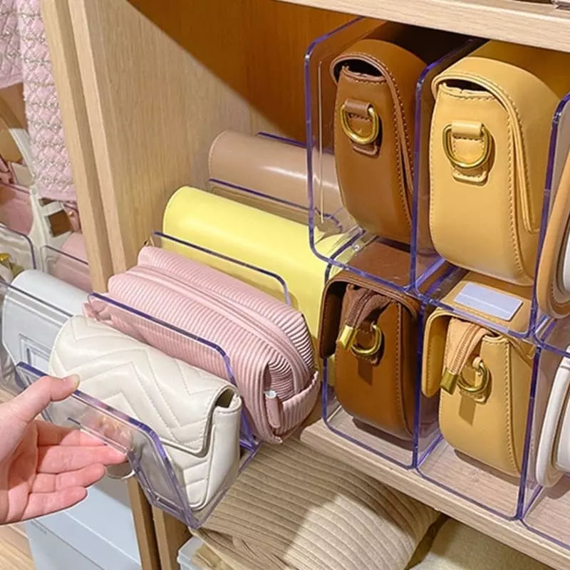 Organizador de Bolsa em Acrílico com Divisória Interna - Casa Elège