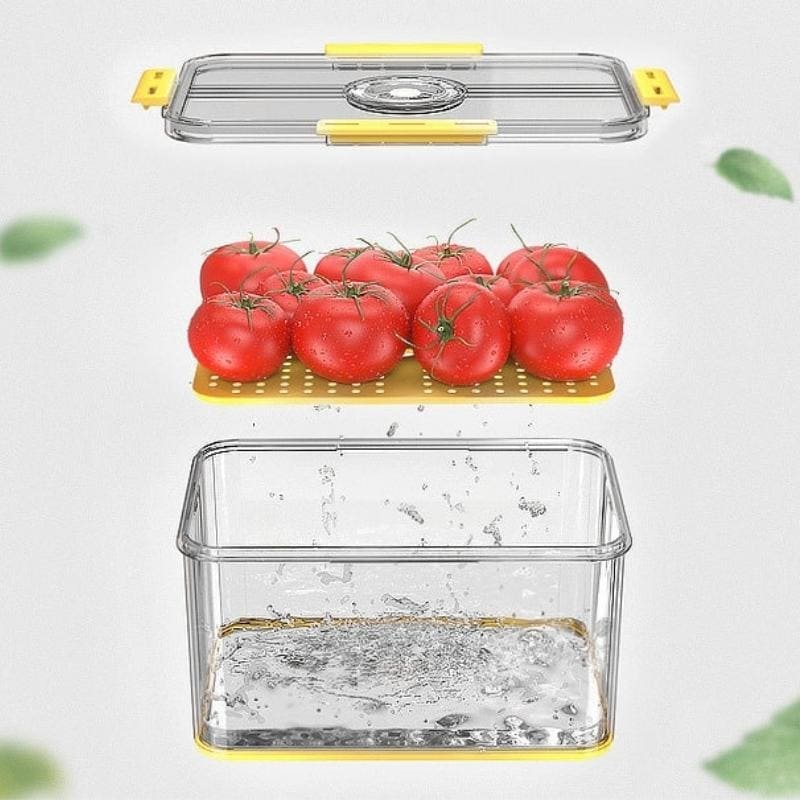 Organizador de Geladeira com Tampa e Marcador de Data - Casa Elège