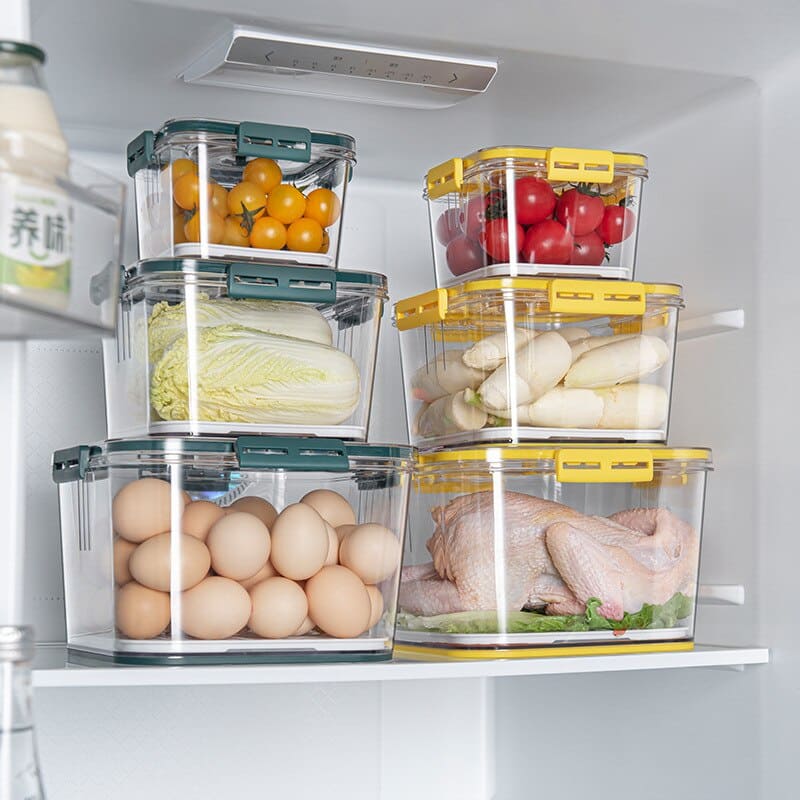 Organizador de Geladeira com Tampa e Marcador de Data - Casa Elège