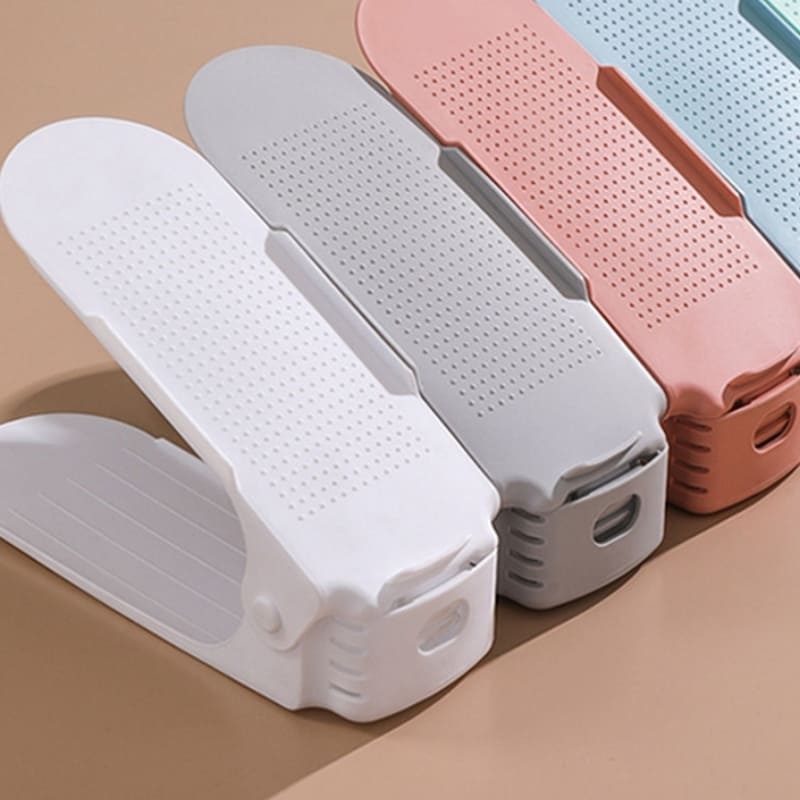 Organizador de Sapatos Dobrável com Ajuste de Ângulo - Branco (Kit 7 Unidades) Casa Elège