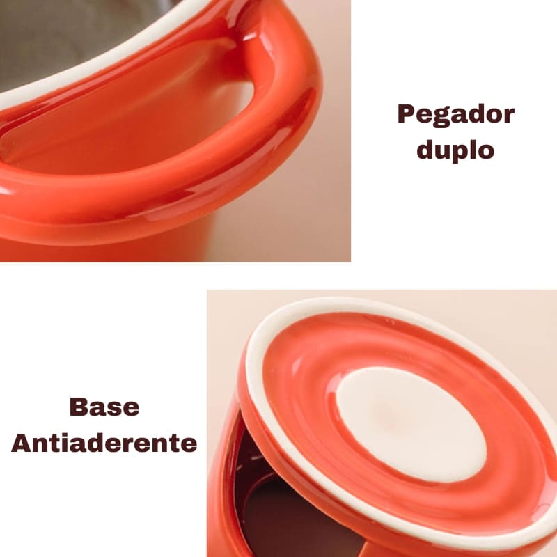 Panela de Fondue em Cerâmica para Queijo e Chocolate - Casa Elège