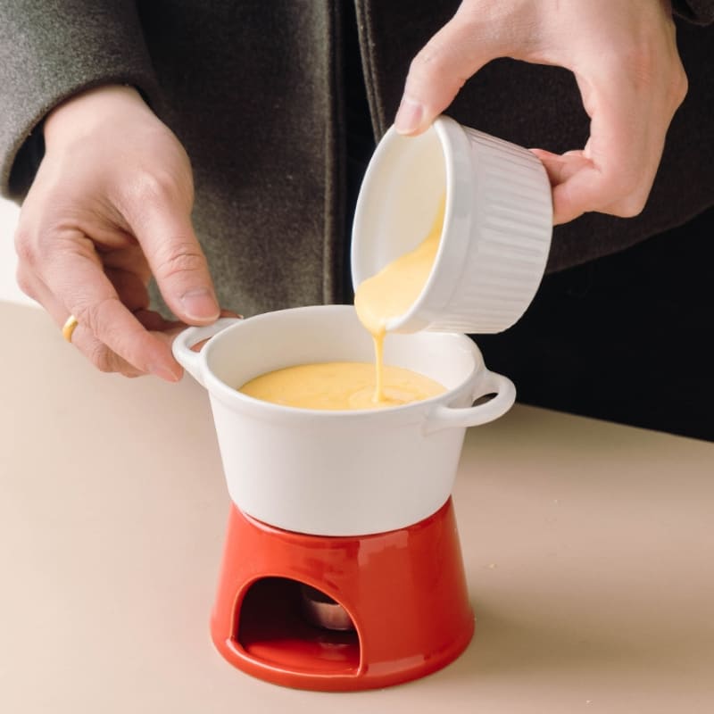 Panela de Fondue em Cerâmica para Queijo e Chocolate - Casa Elège