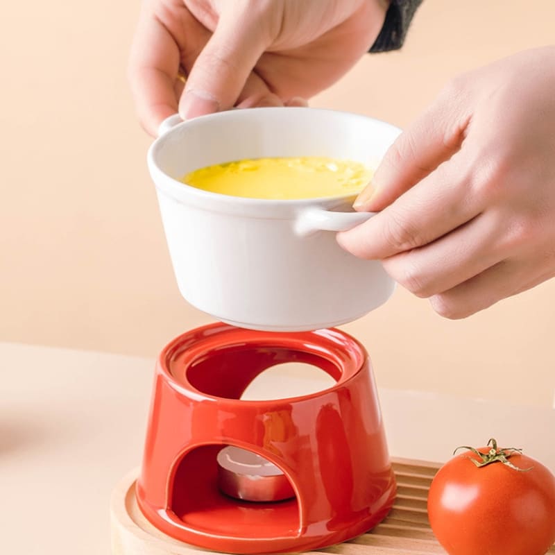Panela de Fondue em Cerâmica para Queijo e Chocolate - Casa Elège