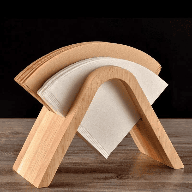 Porta-Filtro de Bambu e Madeira Elegante Compacto para Café - Casa Elège