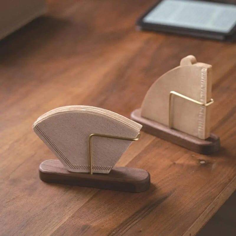 Porta-Filtro de Bambu e Madeira Elegante Compacto para Café - Casa Elège