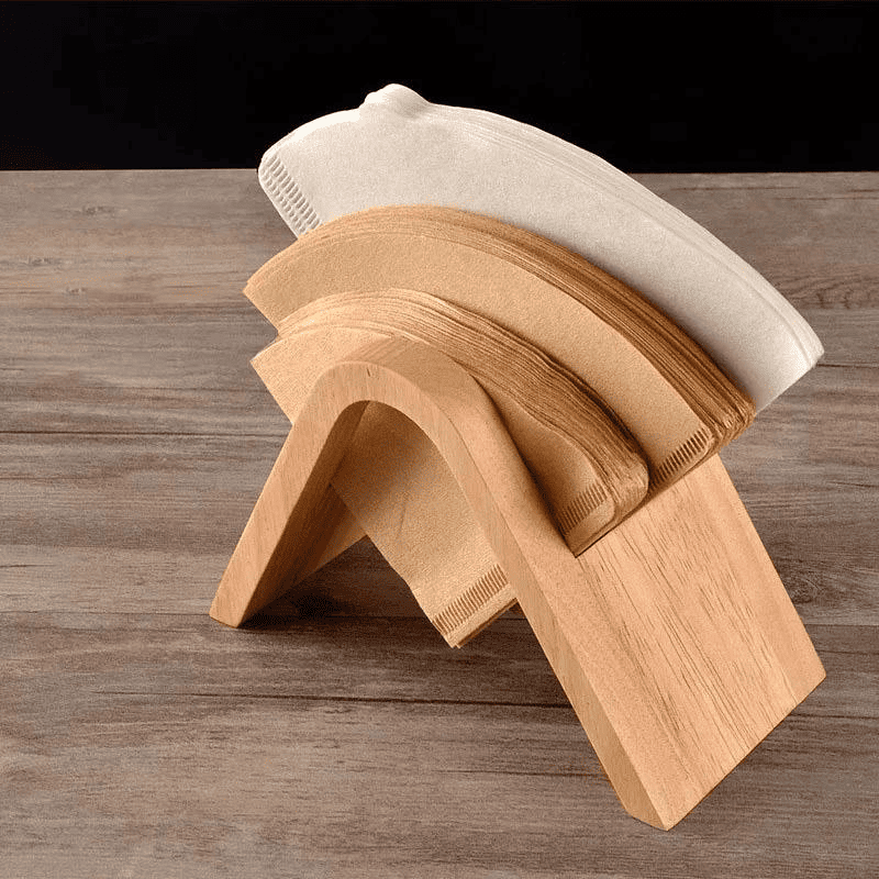 Porta-Filtro de Bambu e Madeira Elegante Compacto para Café - Casa Elège
