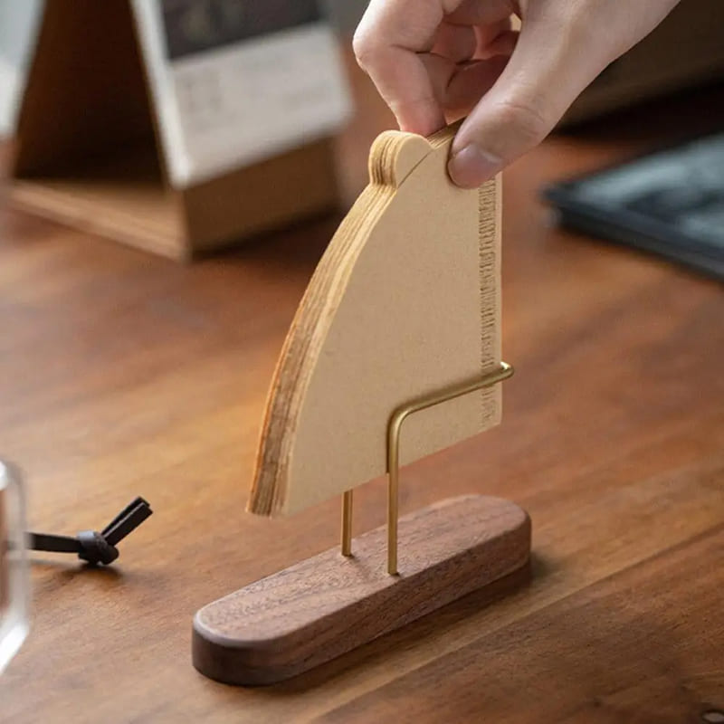 Porta-Filtro de Bambu e Madeira Elegante Compacto para Café - Casa Elège