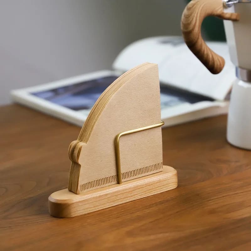 Porta-Filtro de Bambu e Madeira Elegante Compacto para Café - Casa Elège