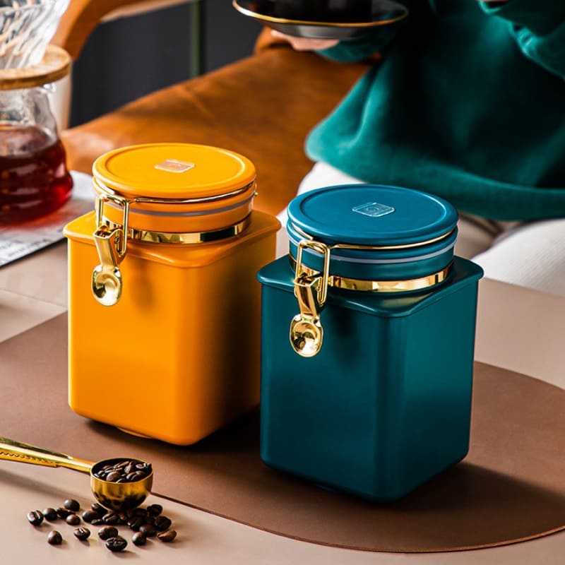 Pote Hermético em para Café Com Fecho Vedante Compacto - Casa Elège