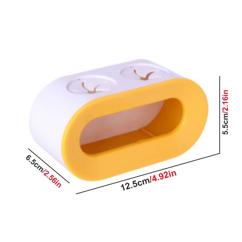 Porta Escova De Dente Adesivo Para Parede 2 Unidades - Casa Elège