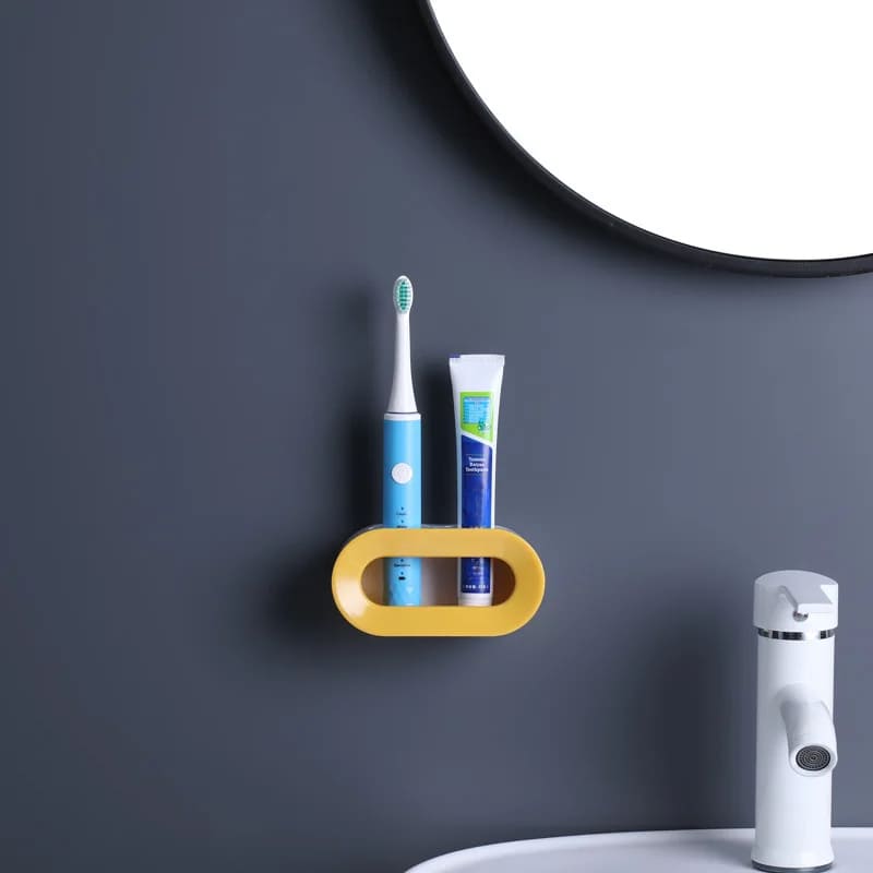 Porta Escova De Dente Adesivo Para Parede 2 Unidades - Casa Elège